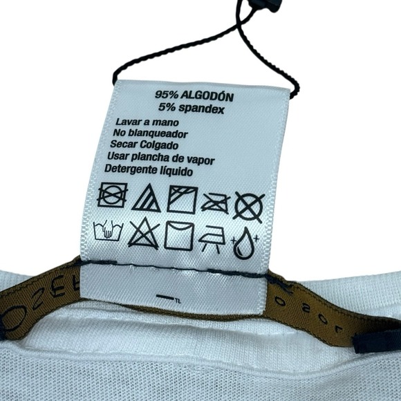 Josefina by Vero Solis Tee Small Beaded Texicanas Shirt NWT White Mexico Western - Picture 6 of 8